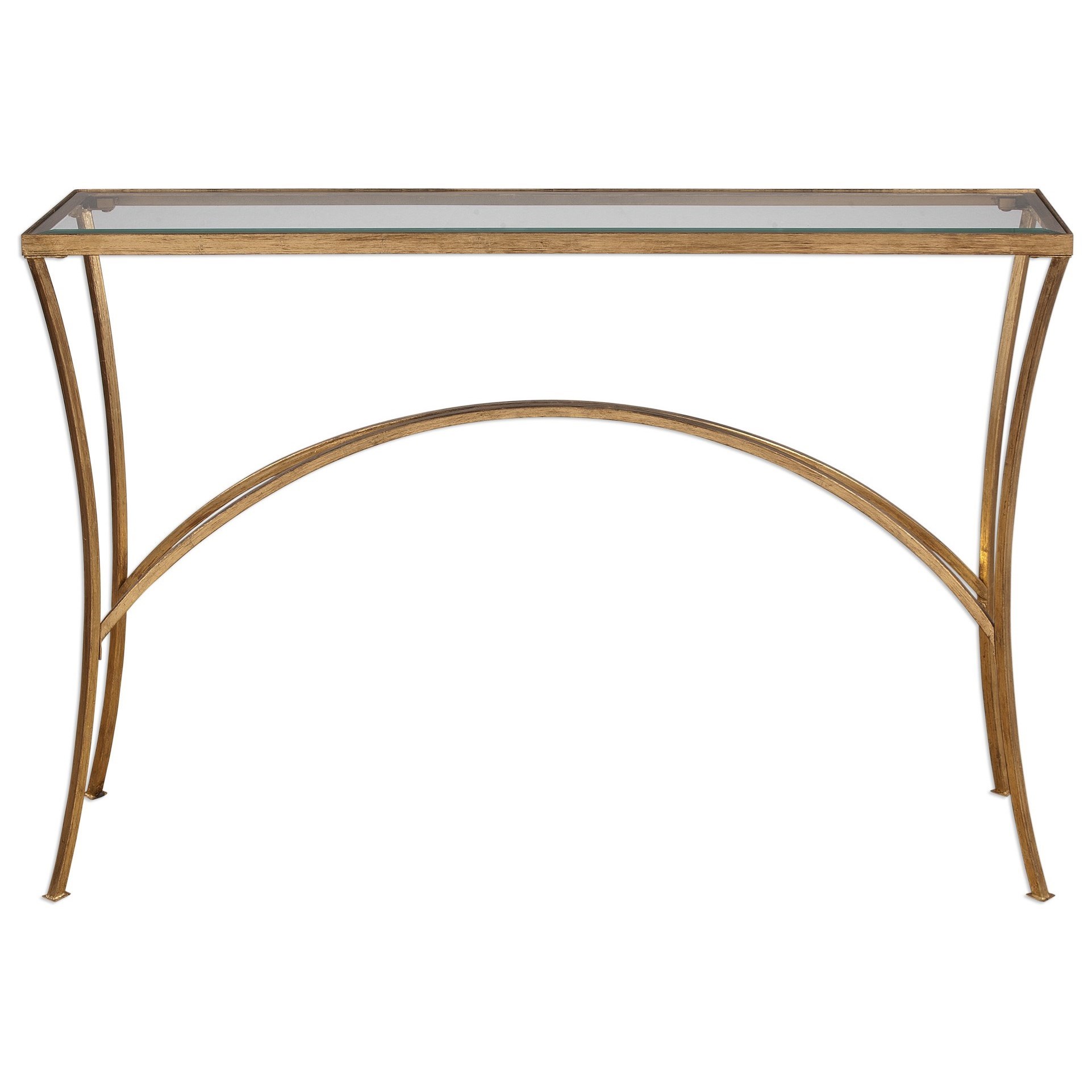 Uttermost Accent Furniture Occasional Tables Alayna Gold Console